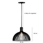 Pendente Vesper Madeira Oslo G Preto