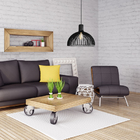 Pendente Vesper Madeira Oslo G Preto