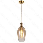 Pendente Vidro Âmbar 36cm 1e27