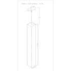 Pendente Viena Quadrado 60cm Woods Vermelho