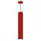 Pendente Viena Quadrado 60cm Woods Vermelho