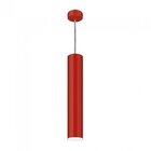 Pendente Viena Tubo 45cm Woods Vermelho