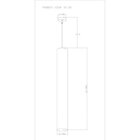 Pendente Viena Tubo 60cm Woods Dourado