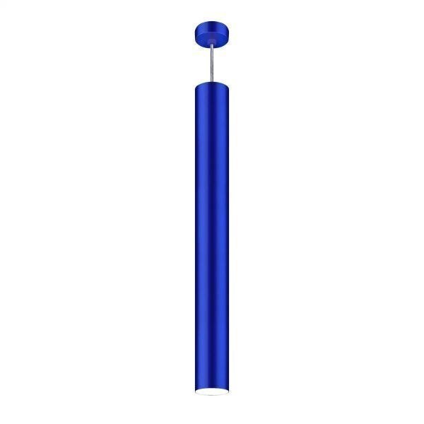 Pendente Viena Tubo 90cm Woods Azul Metálico