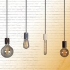 Pendente Vintage Alumínio Liso 1xe27 1,5m Blumenau Preto