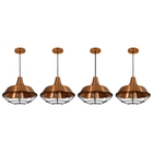 Pendente Vintage Chapéu Estery Cobre Kit Com 4