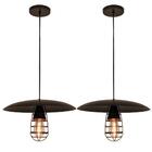 Pendente Vintage Chapéu Marrom Kit Com 2