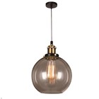 Pendente Víntage Cúpula Em Vidro Champanhe C/ Soquete P/1lâmp