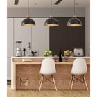 Pendente Vintage Retro Viena 30cm 1 Lamp Castanho Preto Madel