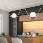 Pendente Virtus Esfera 1xg9 27cm Dourado Champagne