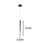 Pendente Vita Bella Bronze Com Cristal Rocha E Led 4w 3000k -