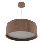Pendente Wood Redondo 100cm - 6 Luzes E27 – Imbuia