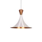 Pendente Xangai Branco/cobre 23 5x24cm 9714