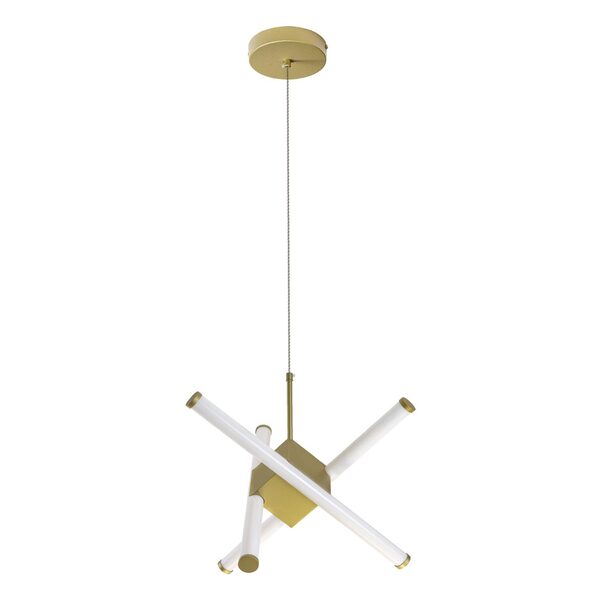 Pendente Yoda Ouro Fosco E Branco Led 2700k Zr140-wgd Starlux