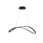 Pendente Zig Preto Fosco Led 52w 3000k Bivolt Tp002b Bella