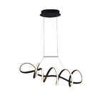 Pendente Zig Preto Fosco Led 73w 3000k Bivolt Tp003b Bella