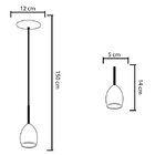 Pendente Zo05 Branco Para 1 Lâmpada