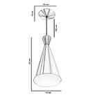 Pendentes Cone Escovado Canadá Sala Cozinha Churrasqueir