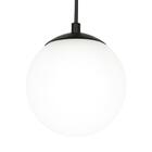 Pendentes Duplo Orby Bolinha Preto + Lampada 3000k