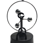 Pêndulo Cinético Móbile Giratório 3 Círculos Brilhantes