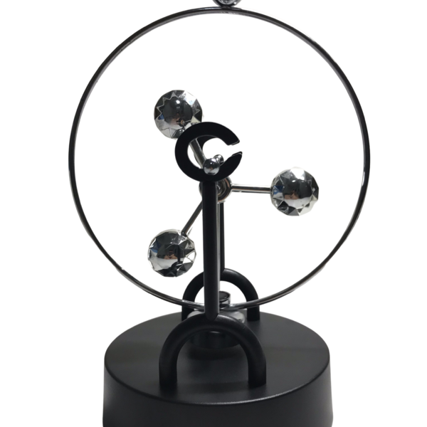 Pêndulo Cinético Móbile Giratório 3 Círculos Brilhantes