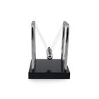 Pêndulo De Newton Com Base Preta E Suporte Em Metal Enfeite P