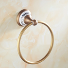 Pendurador de Toalha Argola Vintage Retrô Bronze Antigo com P