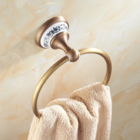 Pendurador de Toalha Argola Vintage Retrô Bronze Antigo com P