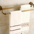 Pendurador De Toalha Vintage Retrô Barra Dupla Bronze Antigo