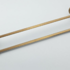 Pendurador De Toalha Vintage Retrô Duplo Bronze C/ Porcelana