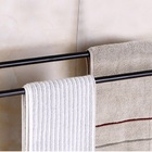 Pendurador De Toalha Vintage Retrô Duplo Preto