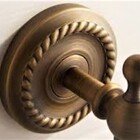 Pendurador De Toalha Vintage Retrô Gancho Duplo Bronze Antigo