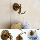 Pendurador De Toalha Vintage Retrô Gancho Duplo Bronze Antigo