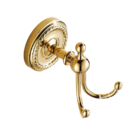 Pendurador De Toalha Vintage Retrô Gancho Duplo Dourado Ouro