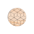 Pendurador Geométrico Em Pinus