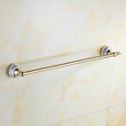 Pendurador Toalha Barra 50cm Vintage Retrô Dourado Ouro com P