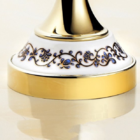Pendurador Toalha Barra Dupla Vintage Dourado Ouro Porcelana