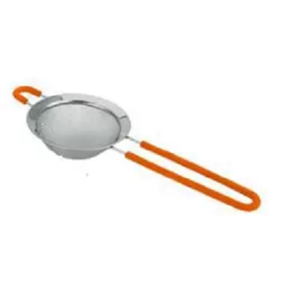 Peneira  Aço Inox Cabo Silicone  9,5 Cm X 24,5 Cm