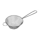 Peneira E Coadeira Cônica Inox Para Alimentos 8x26cm