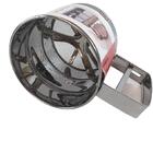 Peneira Farinha Cozinha Malha  Aço Inoxi Caneca Dispenser