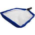 Peneira Metálica Para Limpeza Piscina Brustec Azul 37x27cm