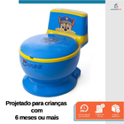 Penico Infantil Privadinha Musical Baby Style Patrulha Canina