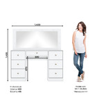 Penteadeira 07 Gavetas Com Espelho Glamour Henn