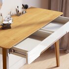 Penteadeira 1 Gaveta 116cm Contemporânea Jazz  Off White/natu