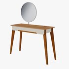 Penteadeira 1 Gaveta 116cm Contemporânea Jazz  Off White/natu