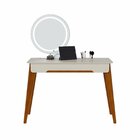 Penteadeira 1 Gaveta 116cm Espelho Com Led Contemporânea Jazz