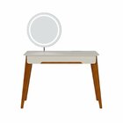 Penteadeira 1 Gaveta 116cm Espelho Com Led Contemporânea Jazz