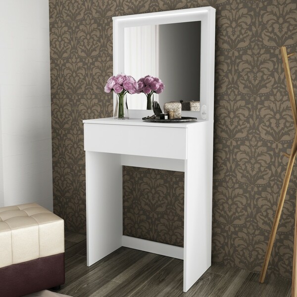 Penteadeira 1 Gaveta Branco Msm438 - Móvel Bento