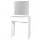 Penteadeira 1 Gaveta Com Espelho Branco Bpe 17 - Brv Móveis