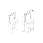 Penteadeira 1 Gaveta Movelbento Branco